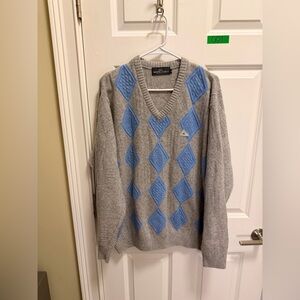Mens Monte Carlo Lambs Wool Sweater Size 46 (3XL)